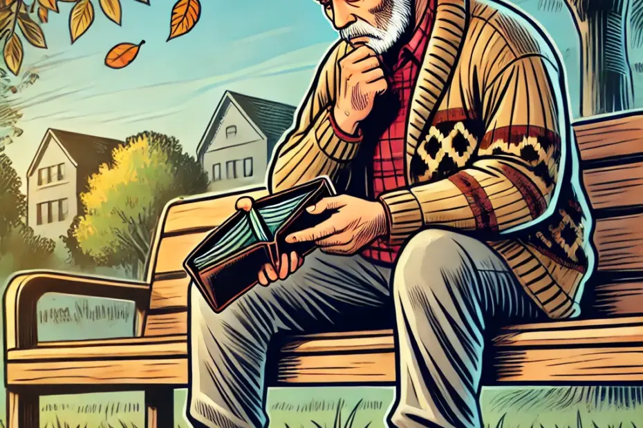 Keinen Cent mehr in der Rente (Bild per KI generiert)